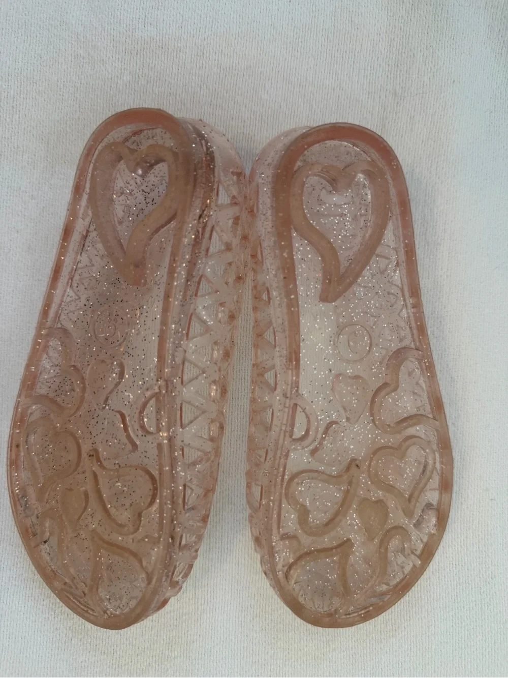 Del Sol Color Changing Glitter Jelly Ballet Flats Toddler 9 Clear to Pink Summer